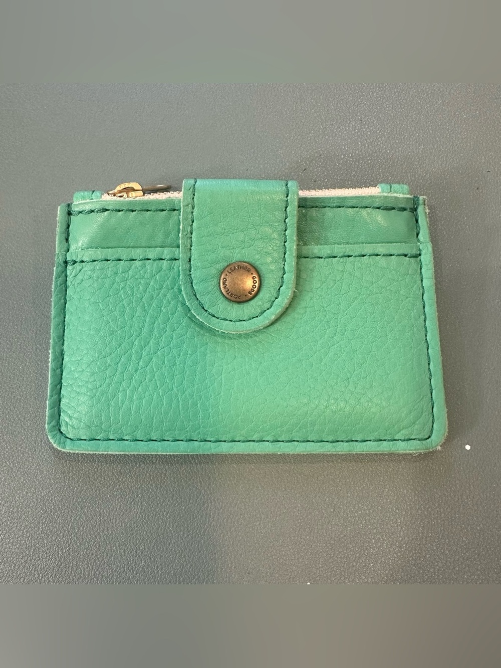 Portland Leather Turquoise Card & Key Holder